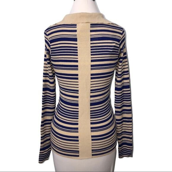 REMAIN Birger Christensen Joy Stripe Sweater In Total Eclipse Comb 38 NWT - Picture 4 of 6